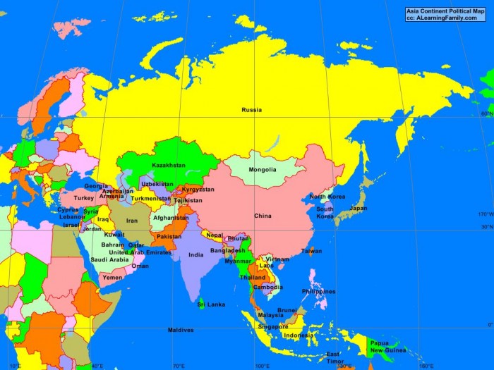 48 Daftar Negara Negara Di Benua Asia Beserta Ibukotanya Timur Barat Selatan Dan Tenggara Salamadian