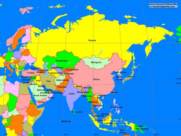 Berapa luas benua asia