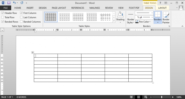 √ CARA MEMBUAT Tabel Di Word 2013 Dan 2016, Lengkap! | Salamadian